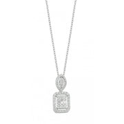 0.26 Karat Baguette Stone Set Diamond Necklace