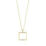 Load image into Gallery viewer, 14ct Gold Stone Set Kare Necklace