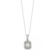 0.33 Karat Diamond Baguette Necklace