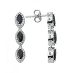 Load image into Gallery viewer, 1.80 Karat Diamond Sapphire Earrings