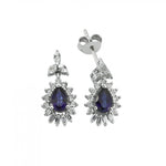 Load image into Gallery viewer, 1.09 Karat Diamond Sapphire Earrings