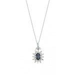 Load image into Gallery viewer, 0.56 Karat Diamond Sapphire Necklace