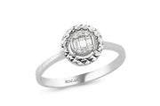 0.10 Karat Baguette Diamond Ring