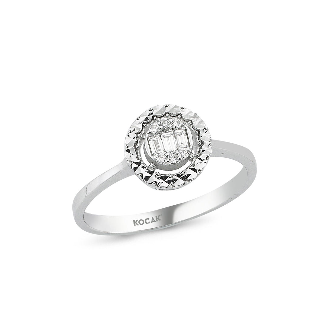 0.10 Karat Baguette Diamond Ring