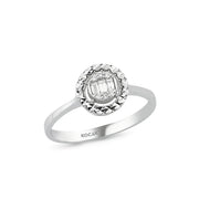 0.10 Karat Baguette Diamond Ring