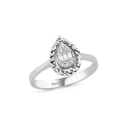 0.09 Karat Baguette Diamond Ring
