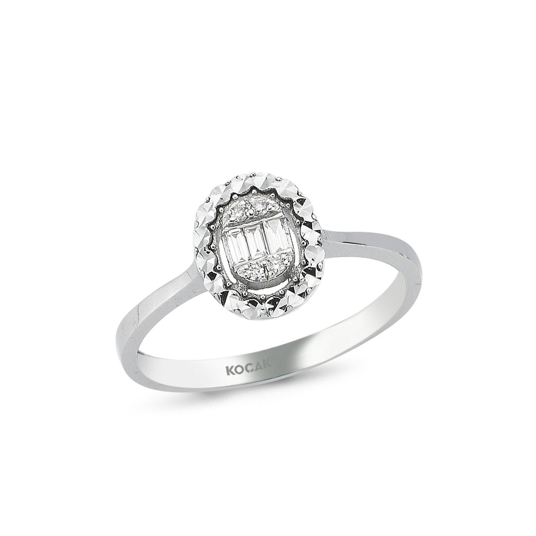 0.10 Karat Baguette Diamond Ring