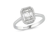 0.32 Karat Baguette Diamond Ring