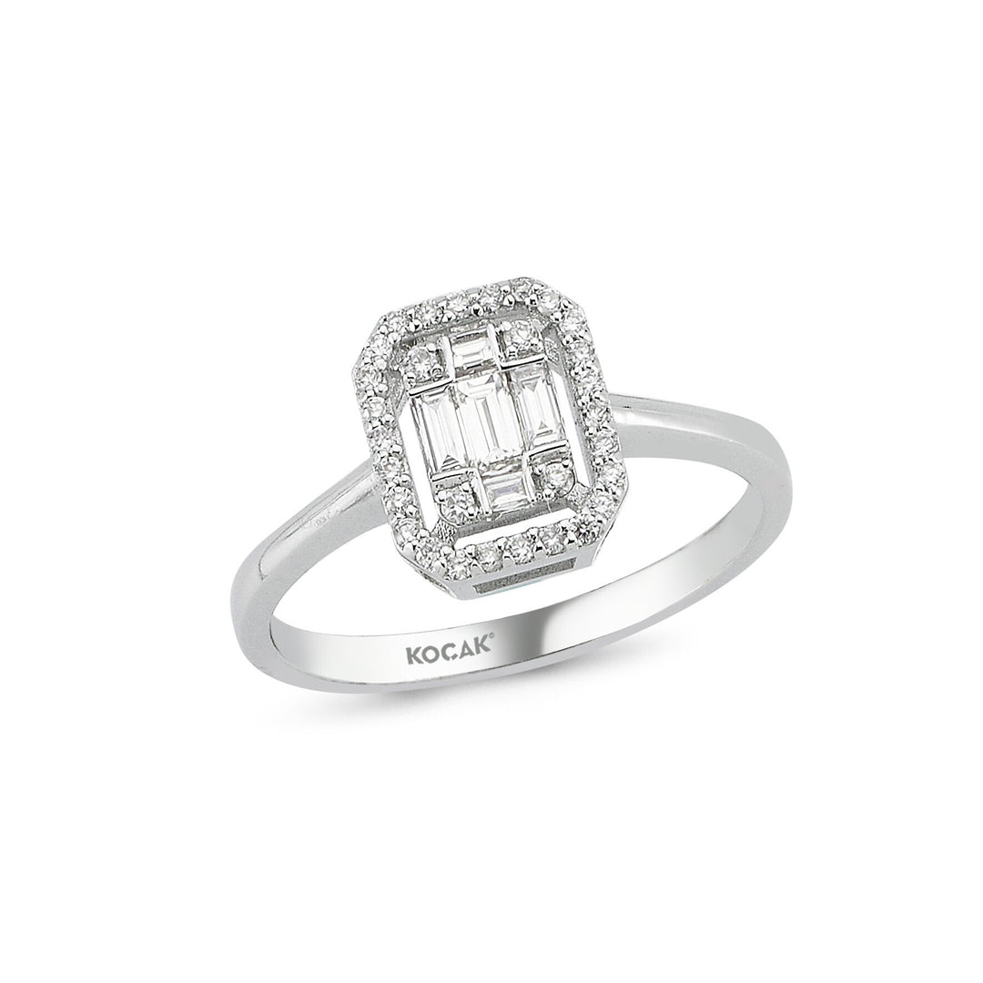 0.32 Karat Baguette Diamond Ring