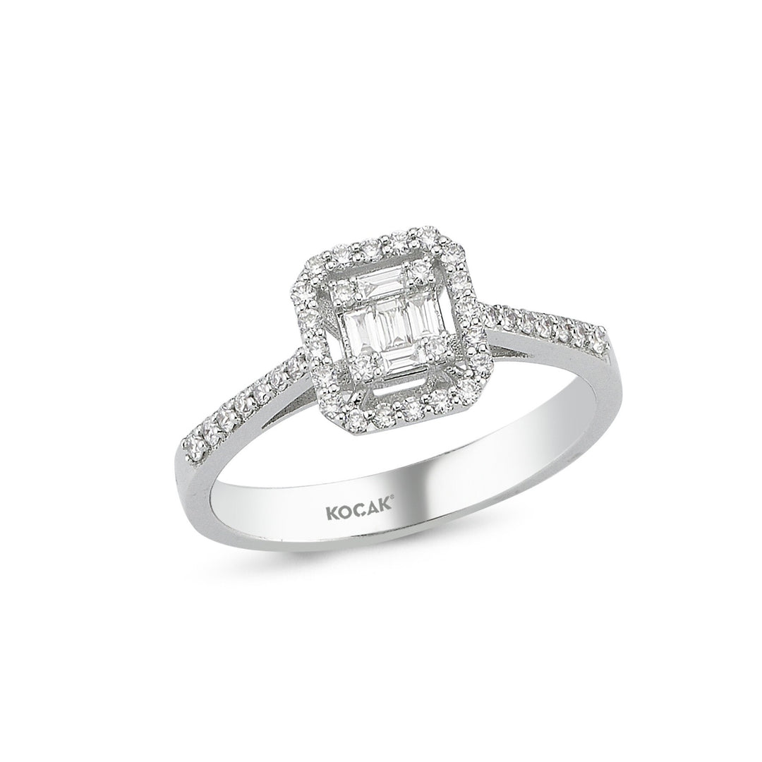 0.28 Karat Baguette Diamond Ring