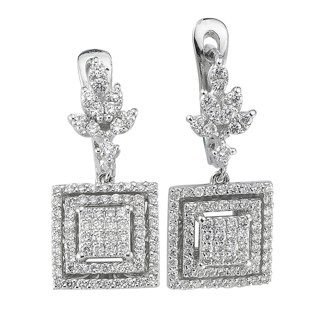 0.83 Karat GH VS/SI Diamond Earrings