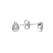 0.08 Karat Diamond Solitaire Earrings