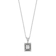 0.15 Karat Diamond Baguette Necklace