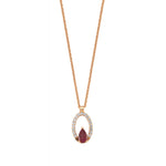 Load image into Gallery viewer, 0.40 Karat Diamond Ruby Necklace