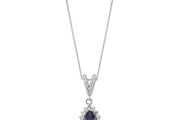 0.73 Karat Diamond Sapphire Necklace