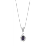 Load image into Gallery viewer, 0.73 Karat Diamond Sapphire Necklace