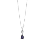Load image into Gallery viewer, 0.49 Karat Diamond Sapphire Necklace