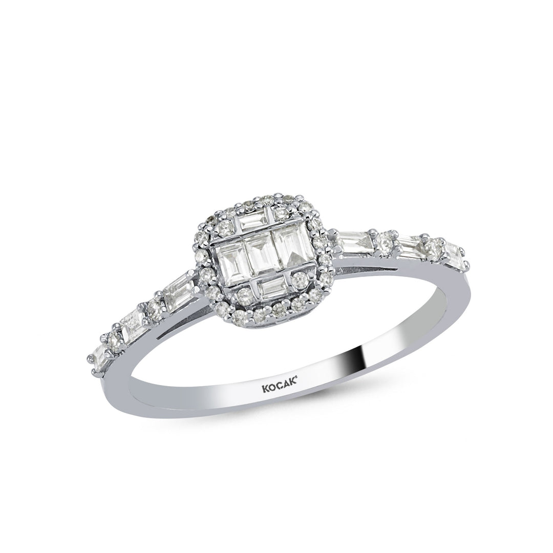 0.38 Karat Baguette Diamond Ring