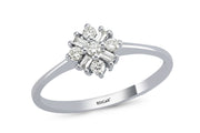 0.20 Karat Baguette Stone Set Diamond Ring