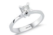 0.30 Karat EF SI Solitaire Diamond Ring