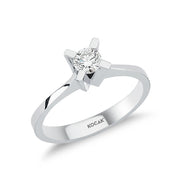 0.30 Karat EF SI Solitaire Diamond Ring