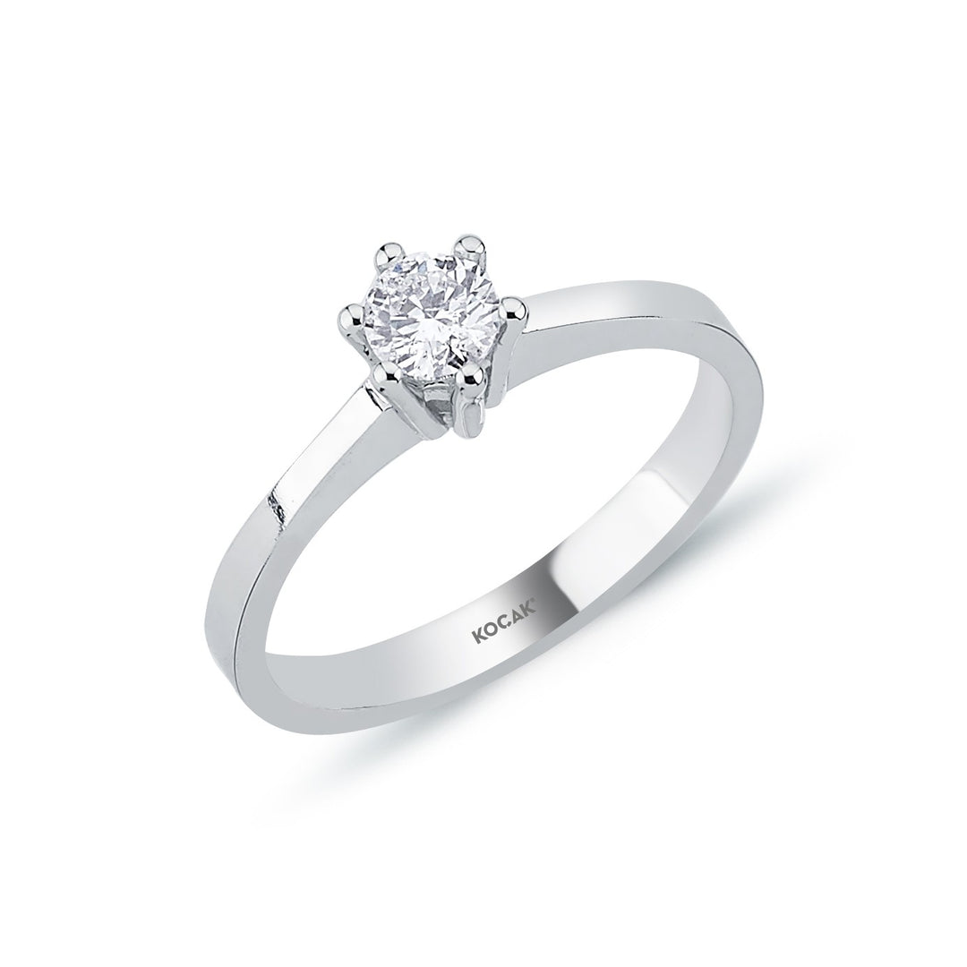 0.30 Karat EF SI Solitaire Diamond Ring