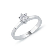 0.30 Karat EF SI Solitaire Diamond Ring