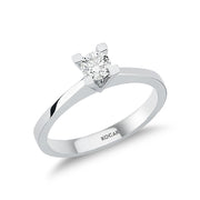 0.30 Karat EF SI Solitaire Diamond Ring