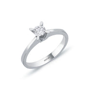 0.30 Karat EF SI Solitaire Diamond Ring