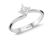 0.30 Karat EF SI Solitaire Diamond Ring
