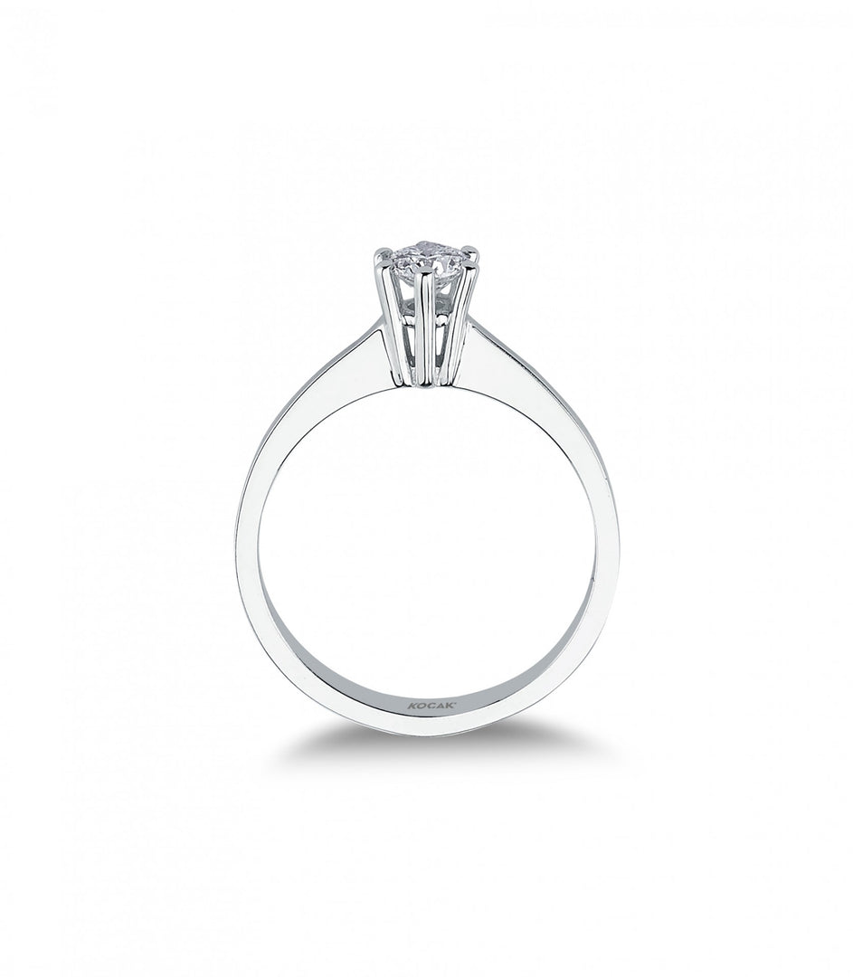 0.50 Karat EF SI Solitaire Diamond Ring