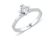 0.50 Karat EF SI Solitaire Diamond Ring
