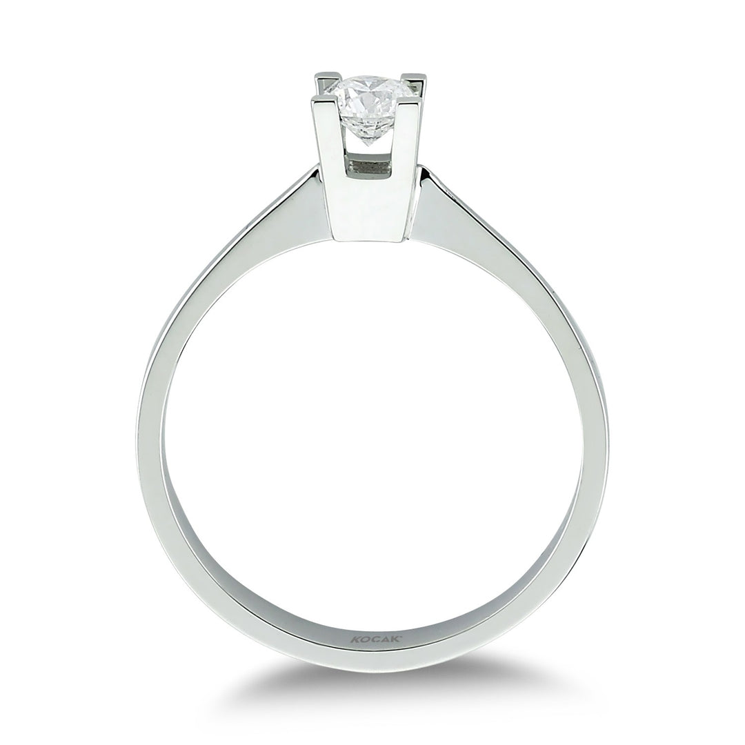 0.50 Karat EF SI Solitaire Diamond Ring