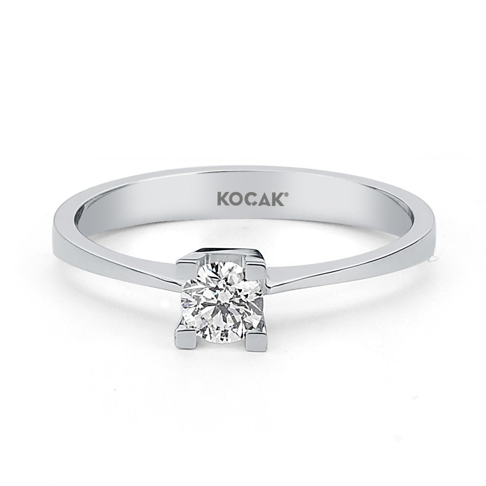 0.50 Karat EF SI Solitaire Diamond Ring