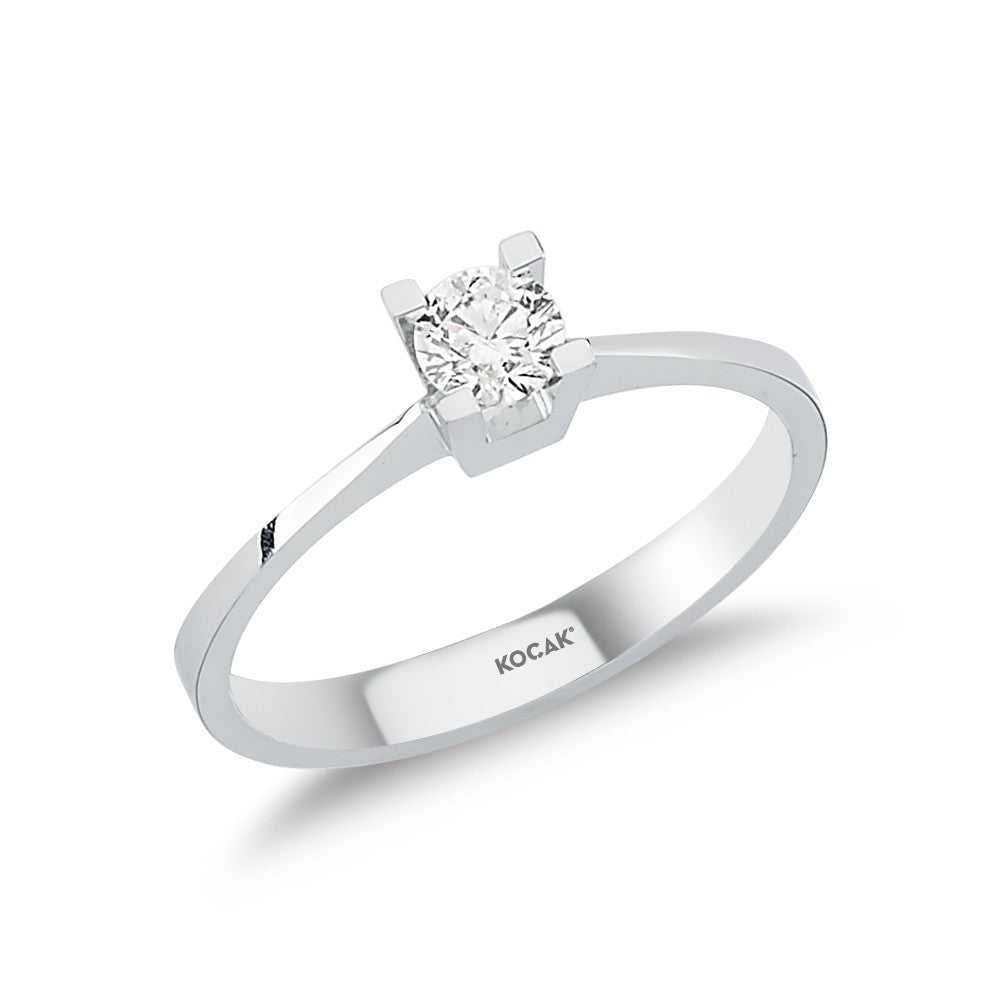 0.50 Karat EF SI Solitaire Diamond Ring