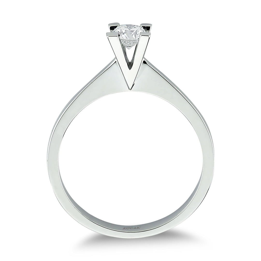 0.50 Karat EF SI Solitaire Diamond Ring