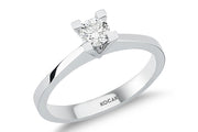 0.50 Karat EF SI Solitaire Diamond Ring