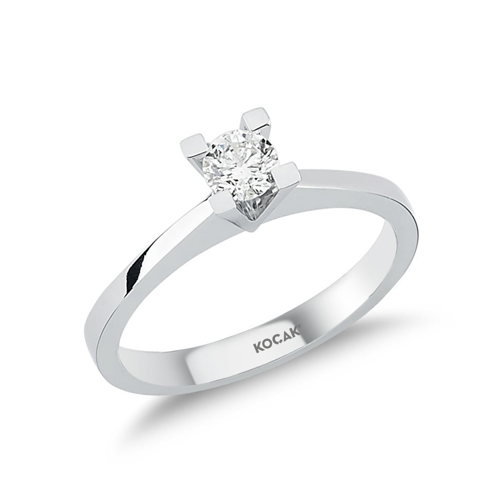 0.50 Karat EF SI Solitaire Diamond Ring