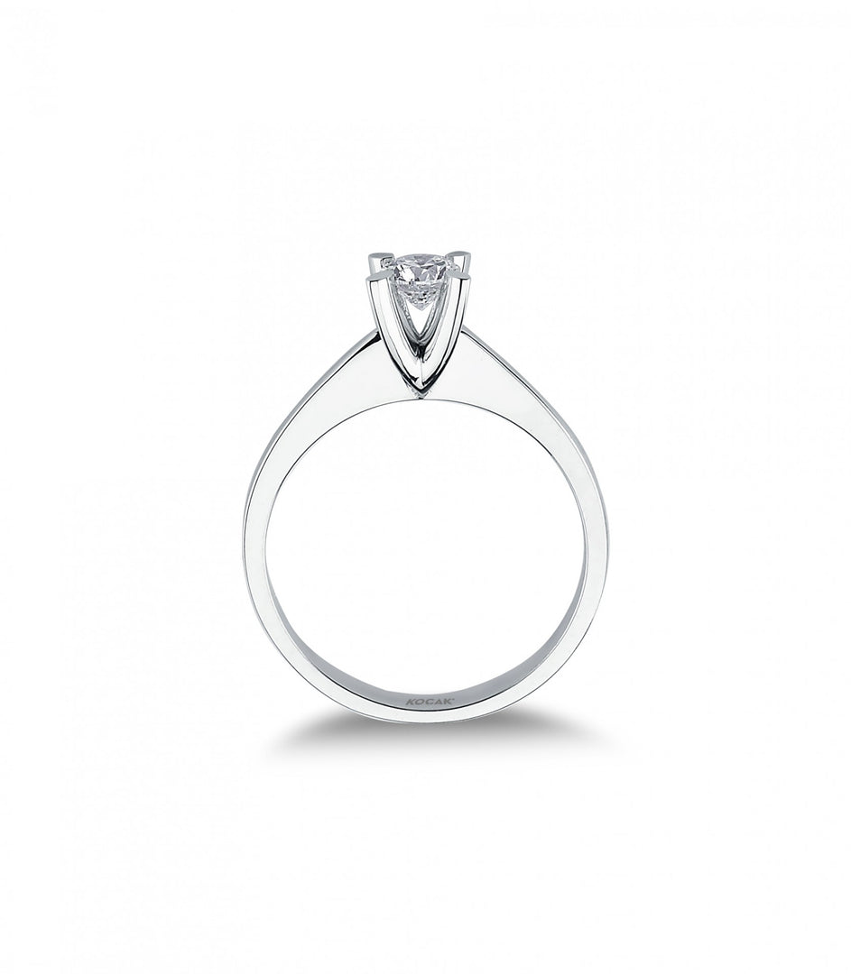 0.50 Karat EF SI Solitaire Diamond Ring