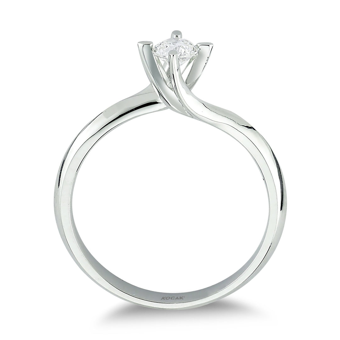 0.50 Karat EF SI Solitaire Diamond Ring