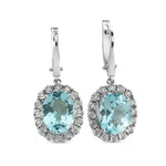 Load image into Gallery viewer, 8.49 Karat Mavi Topaz Diamond Earrings