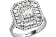 1.26 Karat Baguette Stone Set Diamond Ring