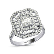 1.26 Karat Baguette Stone Set Diamond Ring