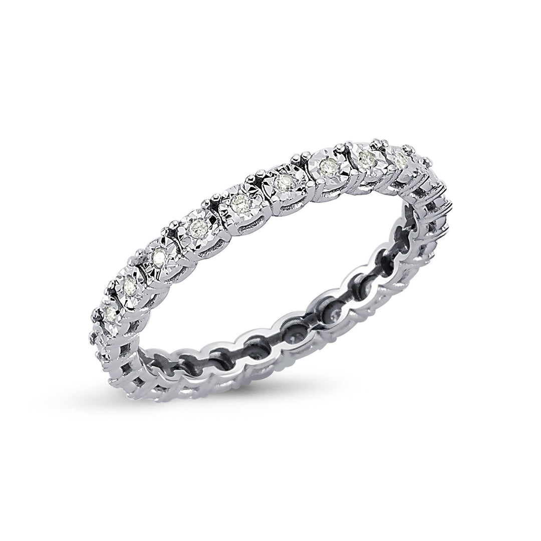 0.12 Karat Full Eternity Diamond Ring
