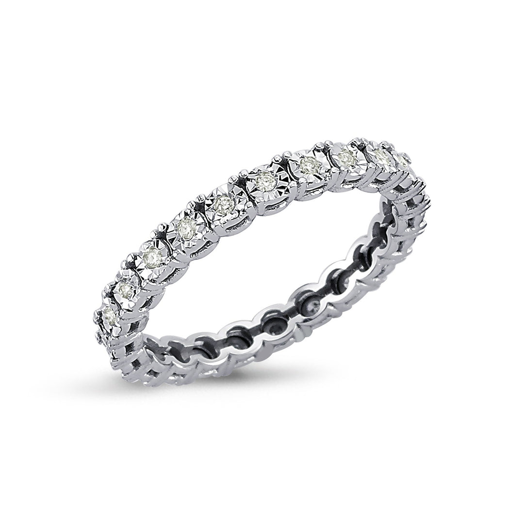 0.12 Karat Full Eternity Diamond Ring