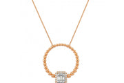 0.35 Karat Diamond Baguette Necklace