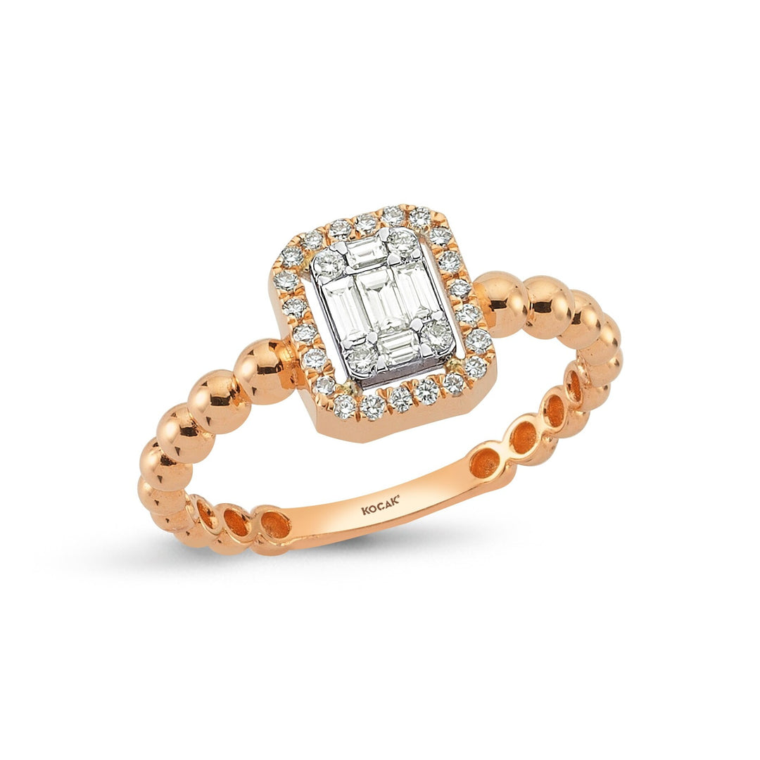 0.35 Karat Baguette Stone Set Diamond Ring