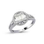Load image into Gallery viewer, 0.57 Karat Baguette Stone Set Diamond Ring