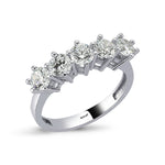 Load image into Gallery viewer, 14ct White Gold Five Stone Ring
