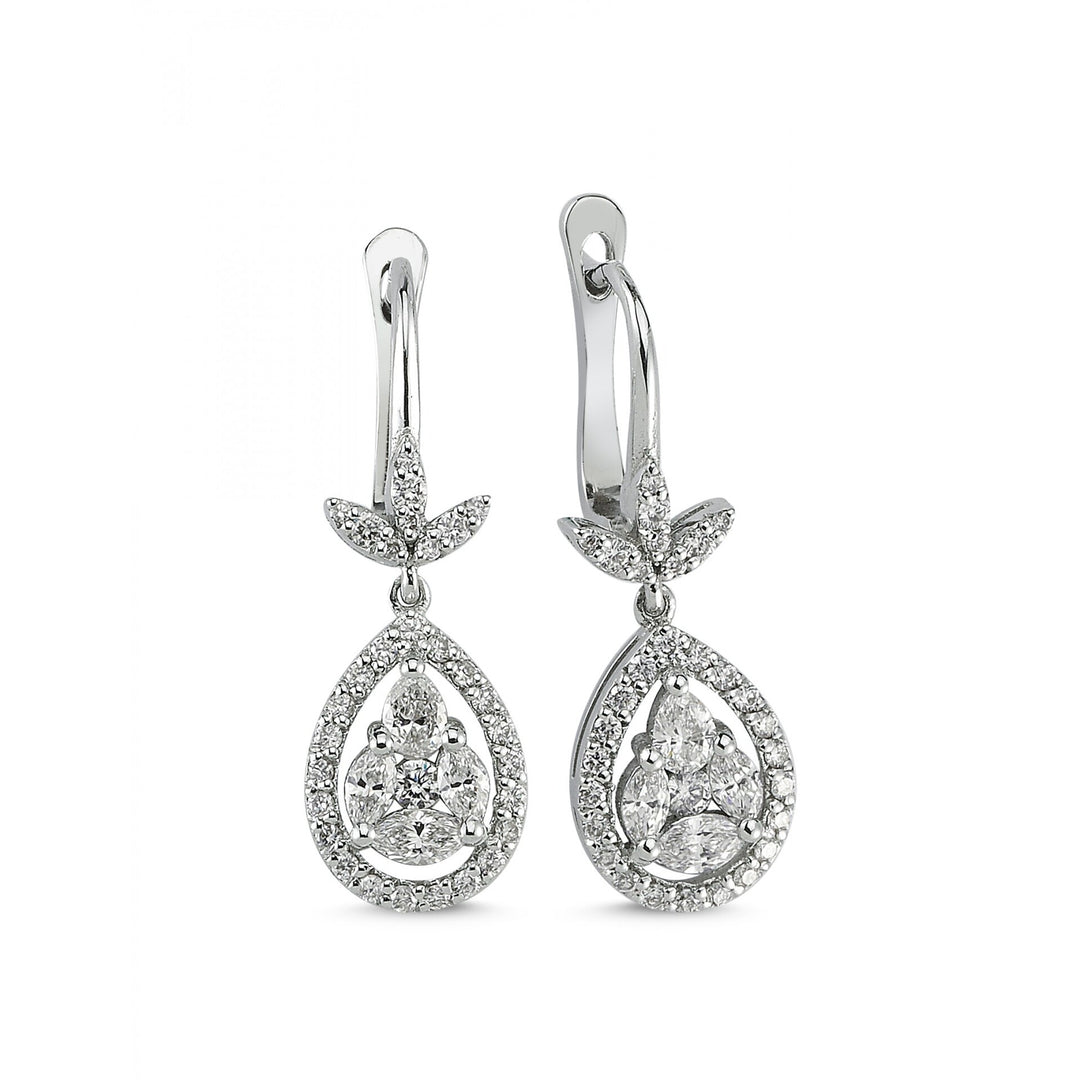0.93 Karat Diamond Earrings